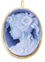 Genuine Agate Cameo Pendant