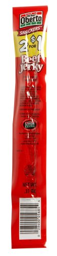 Oh Boy! Oberto Beef Jerky, 0.31-Ounce Packages (Pack of 60) by Oh Boy! Oberto