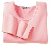 NEW Port Authority - Ladies Long Sleeve Scoop Neck T-Shirt Light Pink-L