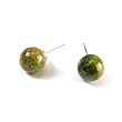 Unakite Gemstone Post Fashion Earrings, 8mm