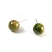 Unakite Gemstone Post Fashion Earrings, 8mm