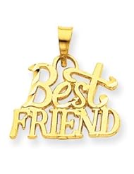 14k Gold Best Friend Pendant