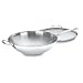 Cuisinart 726-38H Chef's Classic Stainless 14-Inch Stir-Fry Pan with Helper Handle and Glass Cover