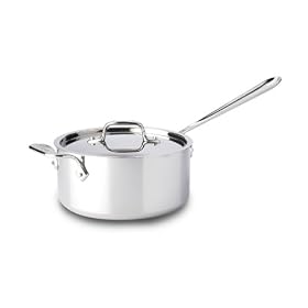 Buy All Clad Stainless Steel 3-Quart Sauce Pan with Loop Helper Handle and Lid now!