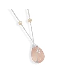 MMA Silver - Cultured Freshwater Pearl and Quartz Necklace