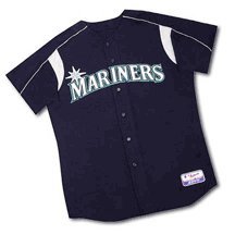 2004 Seattle Mariners MLB Authentic Diamond Collection 6500 Series Blank Batting Practice Jersey from Majestic Athletic