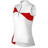 Castelli 2008 Women's Onda Sleeveless Cycling Jersey - White/Red - A8032-123 (S)
