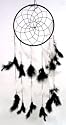 Black & White Feathered Dreamcatcher