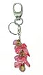 Key Chain / Purse Clip - K13 - Beads and Locks - Pink