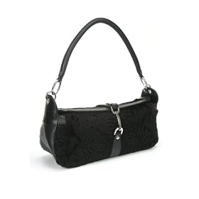 Swakara and Leather Handbag by Madison Ave Mall