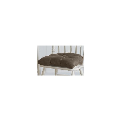 Microsuede Gripper Jumbo Chair Cushion Brown Cheapest! dung84115a