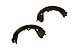 ACDelco 171-1187 GM Original Equipment Rear Parking Brake Shoes (Pack of 2)