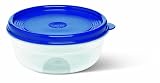 EMSA SUPERLINE 2101144400 Frischhalteschale, rund/flach, 1,4 L transparent/blau