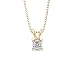 1.02 ct. F - VS2 GIA Certified Cushion Cut Diamond Solitaire Pendant with Chain