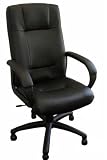 Black Faux Leather Executive Highback Office Desk Chairs FYS313TG