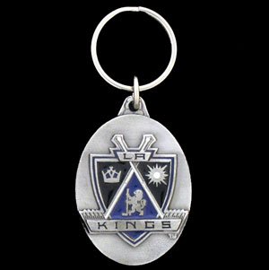 Los Angeles Kings Hockey Pewter NHL Keychain