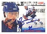 Pat LaFontaine, New York Islanders, 1991 Score The Franchise Autographed Card