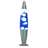  : Peace lava lamp in Blue/white