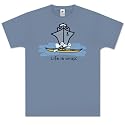 Ocean Kayak T-Shirt by " Life is Crap " 100% Cotton Short Sleeve adult shirt for a Cruise Vacation