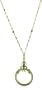 1928 Boutique Ornate Brass Tone Magnifying Glass Necklace