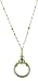 1928 Jewelry Ornate Brass Tone Magnifying Glass Necklace