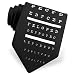 Men's Eye Chart Polyester Tie by Wild Ties in Black