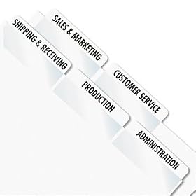 Redi-Tag 33171 - Laser Printable Index Tabs, 2 x 7/8, White, 80/Pack-RTG33171