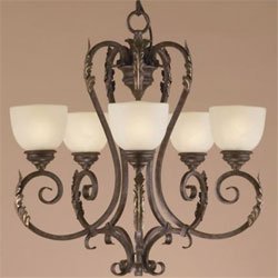 Murray Feiss Peruvian Bronze Garden Gate Outdoor Chandeliers Dining by Murray Feiss