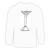 Long Sleeve Tshirt With San Francisco black And White Post Object California Pillar Artifact Stake Large White