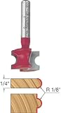Freud 82-102 1/8-Inch Radius Half Round Router Bit with 1/4-Inch Shank