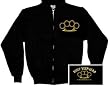 BURY YOUR DEAD - Brass Knuckles - Black Zip Up Jogger Fleece / TrackJacket
