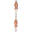 Fish Rain Chain- Copper