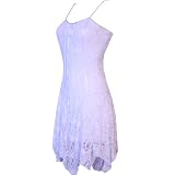 WHITE LACE UP SALSA STRAPPY DRESS'