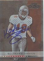 Keyshawn Johnson, Tampa Bay Buccaneers, 2001 Playoff Honors Autographed Card
