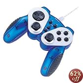 SANWA SUPPLY USBゲームパッド(クリアブルー) JY-P58UCBL