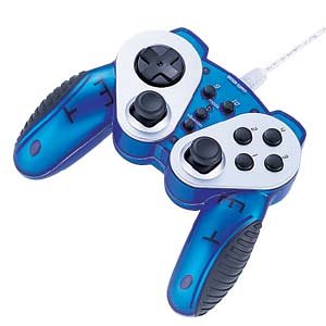 SANWA SUPPLY USBゲームパッド(クリアブルー) JY-P58UCBL
