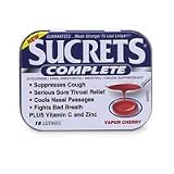 Sucrets Lozenges Complete Vapor Cherry- 18 ea