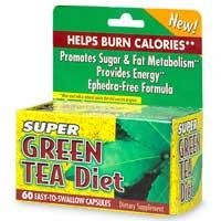 Super Green Tea Diet Capsules, By Natures Bounty - 60 Capsules