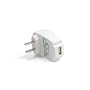Universal White/Black USB travel charger