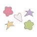Framed Assorted Magnet Shapes (No Glitter) Color: Brown