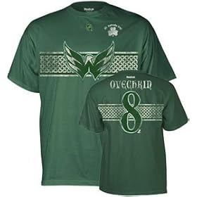Alexander Ovechkin Washington Capitals Green St. Patrick's Day Player T-shirt