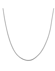 14 Karat White Gold 0.7-mm Round Snake Chain (30 Inch)
