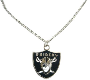 Oakland Raiders Pendant Necklace New Metal