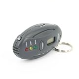 Alcohol Breathalyzer BREATH Tester Timer Keychain