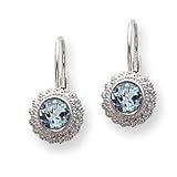 Sterling Silver Blue Topaz Earrings