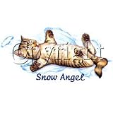 Snow Angel~cat Adult T-Shirt