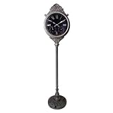 Durocraft Single Sided Clock With Gauges, Antique Silver