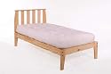 Twin Size - Mission Platform Bed Frame - Unfinished, Chemical Free Pine - Made in USA - Solid Wood