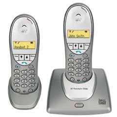BT Freestyle 3500 - DECT Cordless Phone with Answering Machine - Twin Pack 