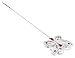 Girl's Fancy Dress Butterfly Fairy Wand Stick - Silver